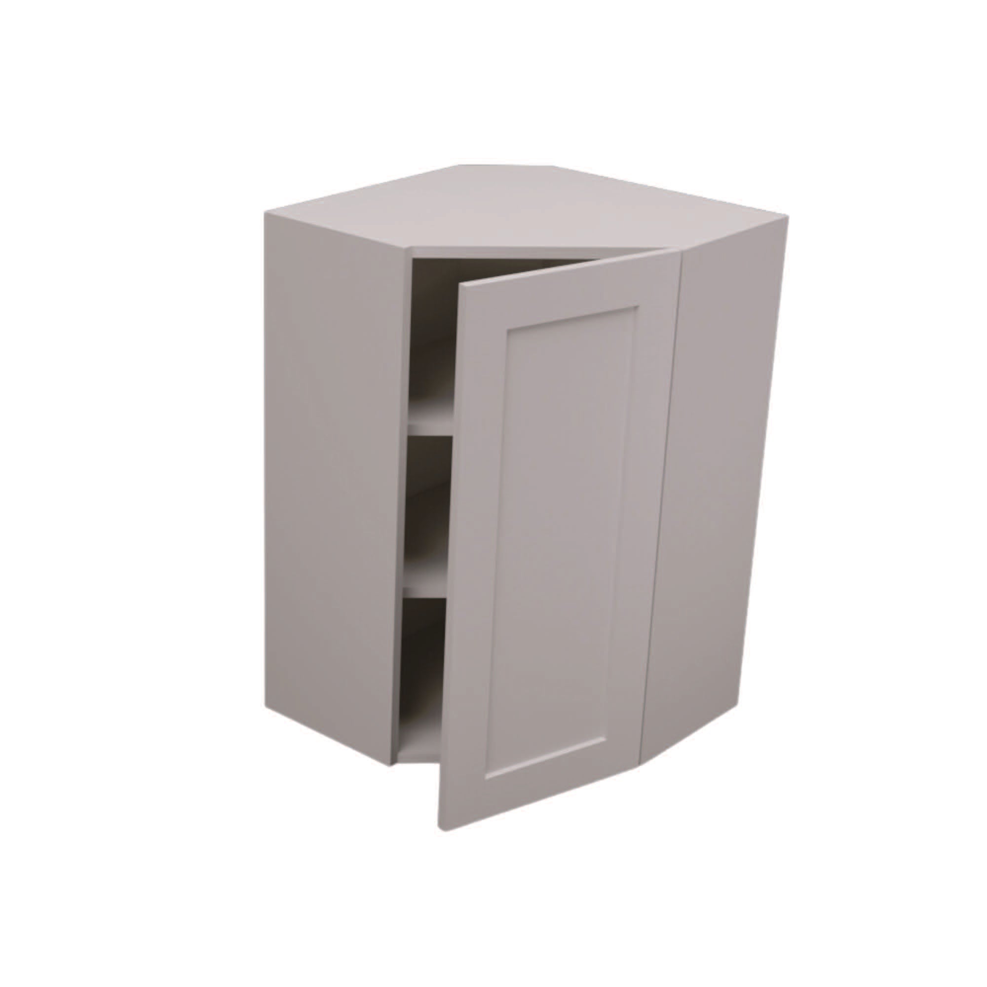 Lavender Gray Single Shaker Wall Diagonal Corner