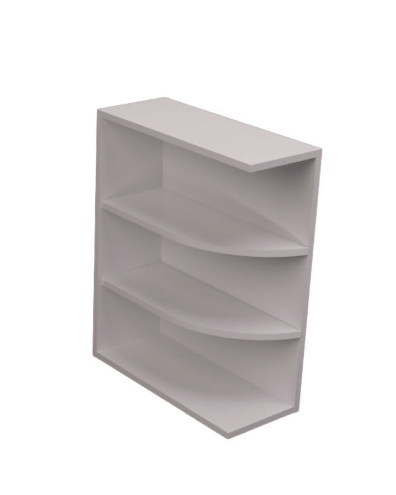 Cosmos Single Shaker Wall Open End Shelf