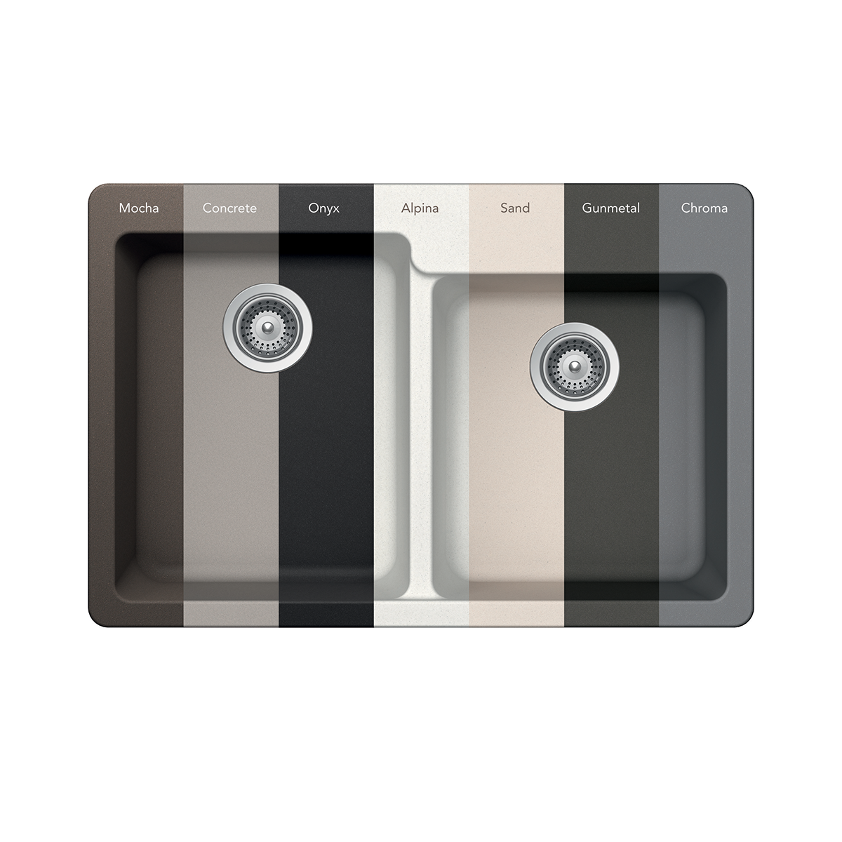 PL-175 Granite Composite Sink - Dual-Mount