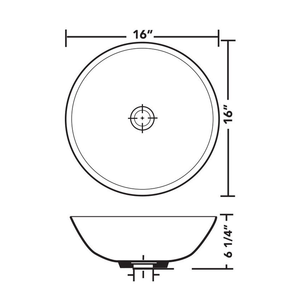 PL-3001 Porcelain Sink - Vessel