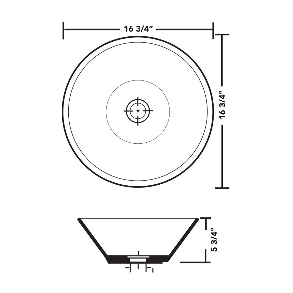 PL-3014 Porcelain Sink - Vessel