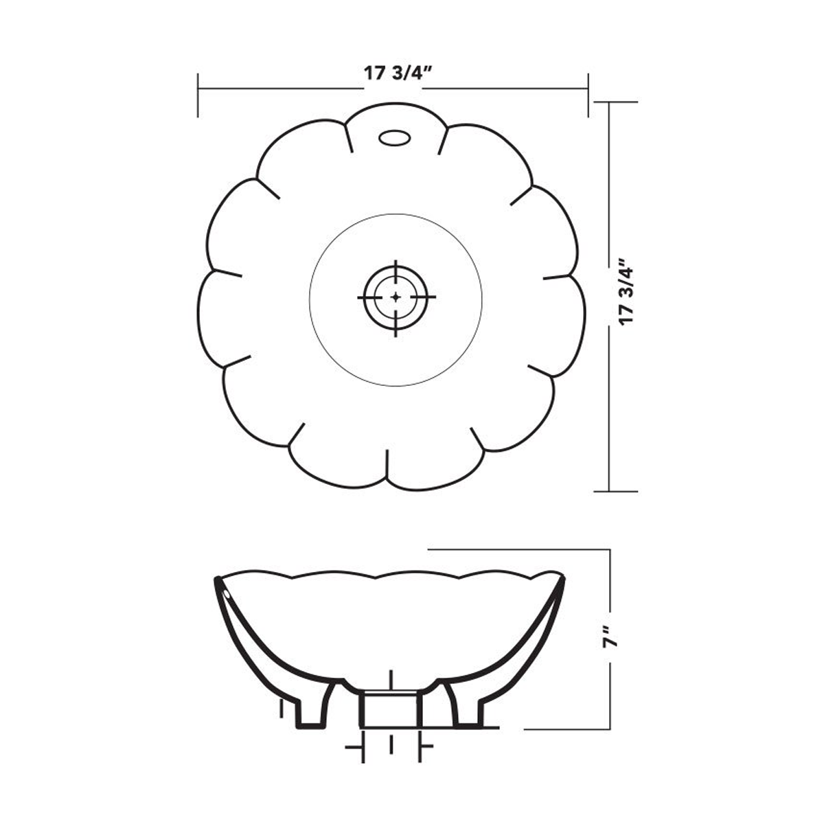 PL-3053 Porcelain Sink - Vessel