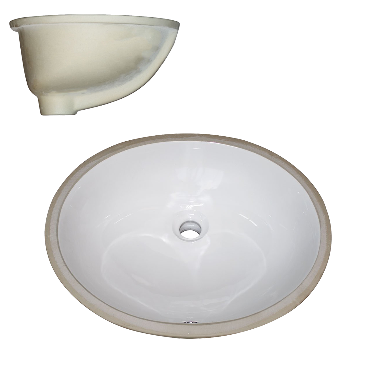 PL-3059 Porcelain Sink - Undermount
