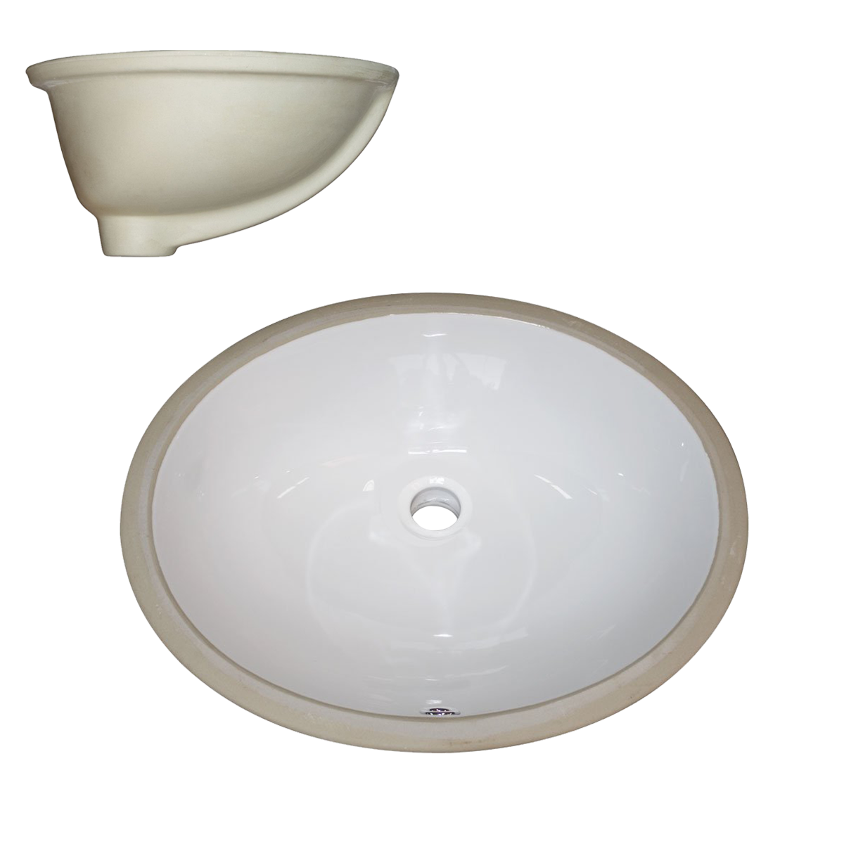 PL-3064 Porcelain Sink - Undermount