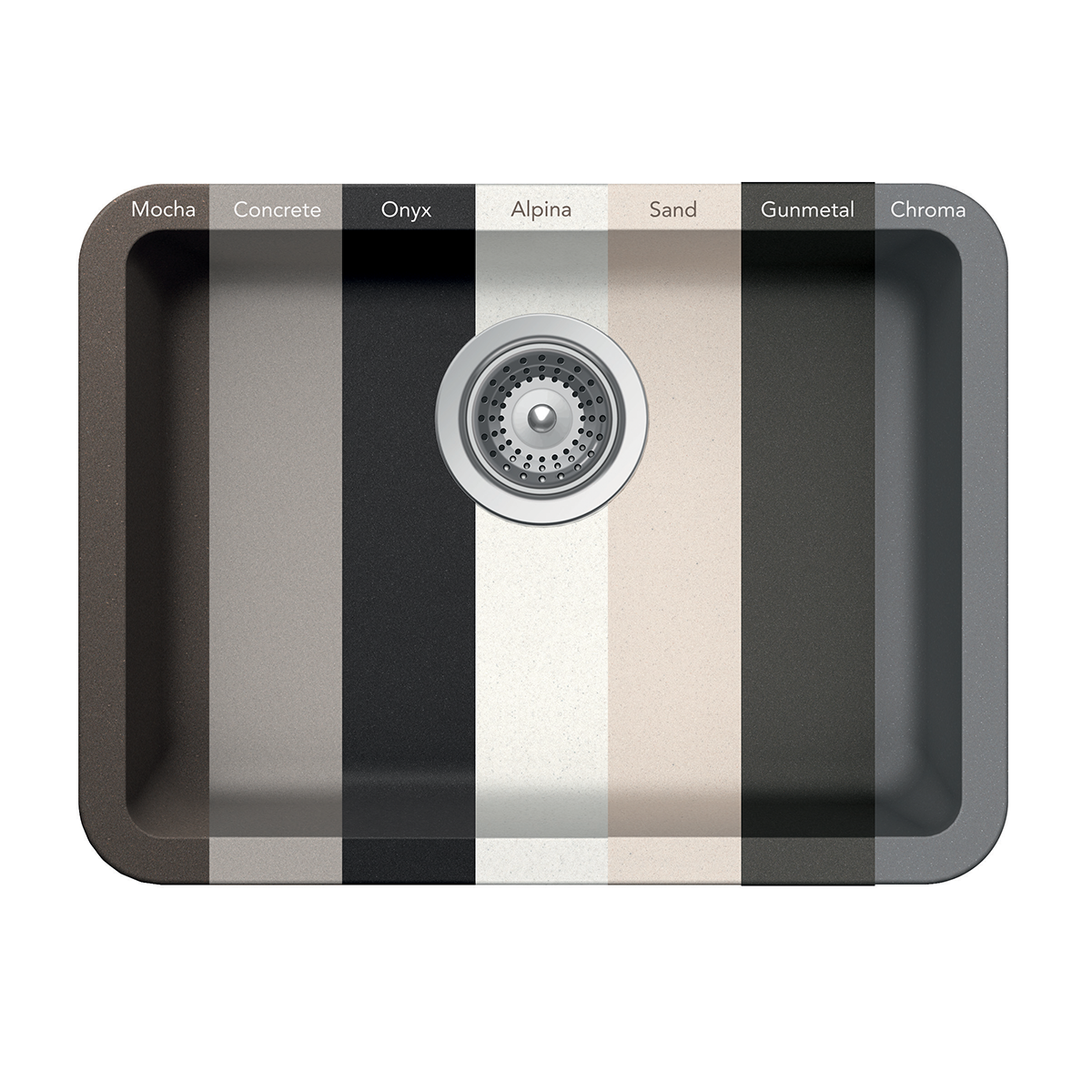 PL-350 Granite Composite Sink - Dual-Mount