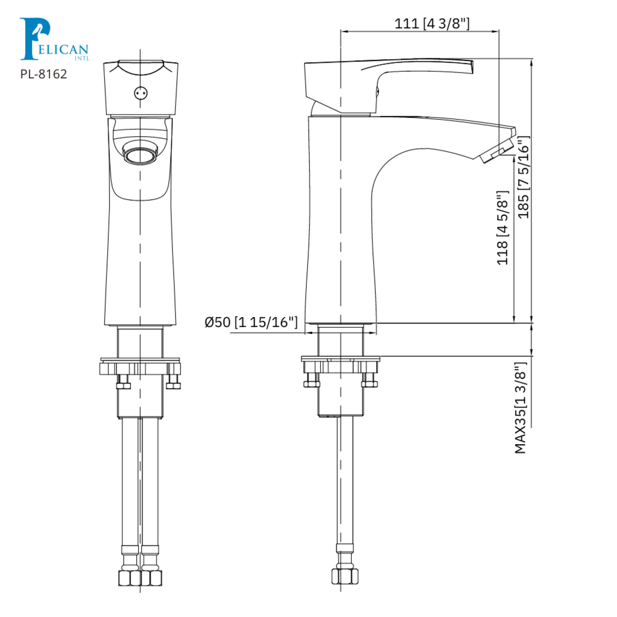 PL-8162 Bathroom Faucet - Cascade Series