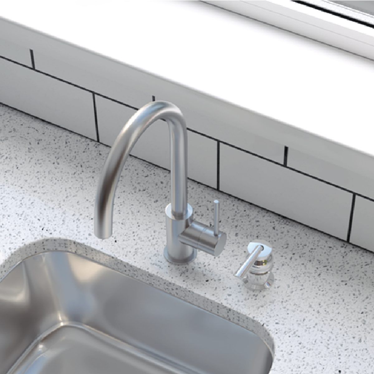 PL-8237 Kitchen Faucet - Fountain Series