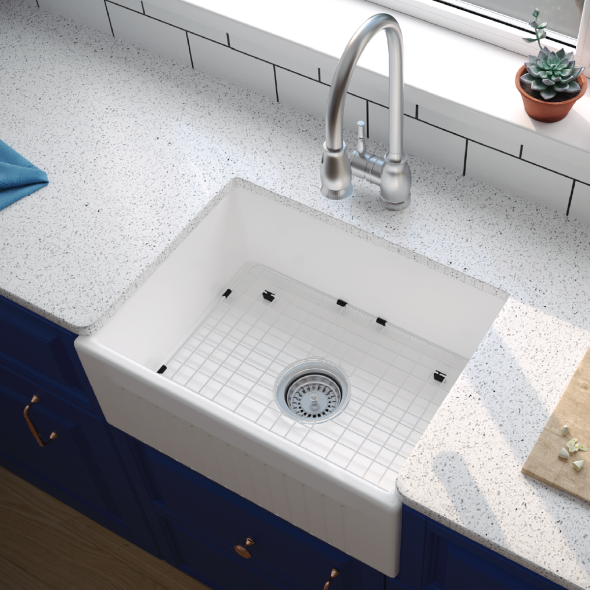 PL-FC2418SB Fireclay Sink