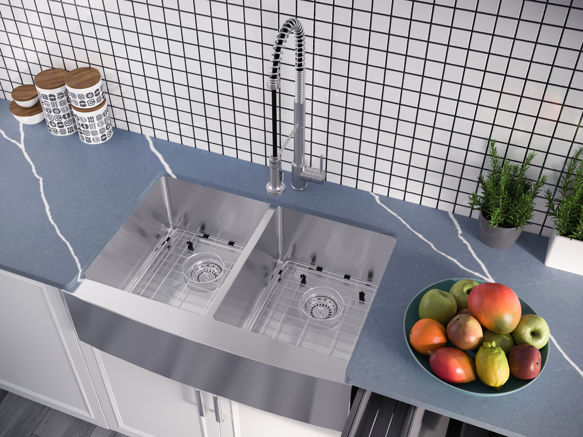 PL-HA128 R15° Stainless Steel Apron Sink