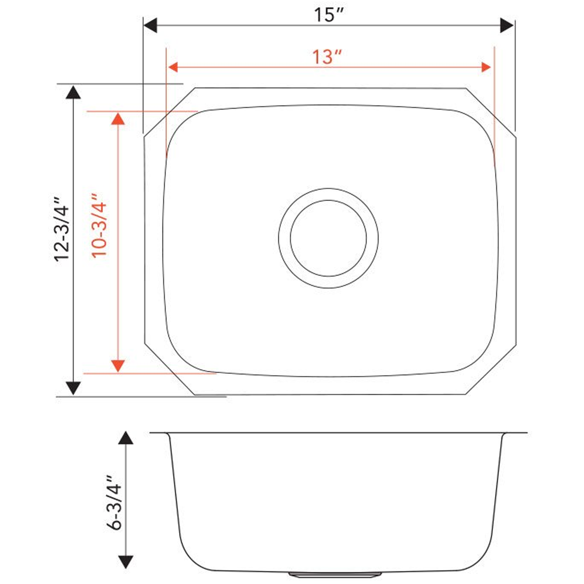 PL-VS1513 Stainless Steel Sink