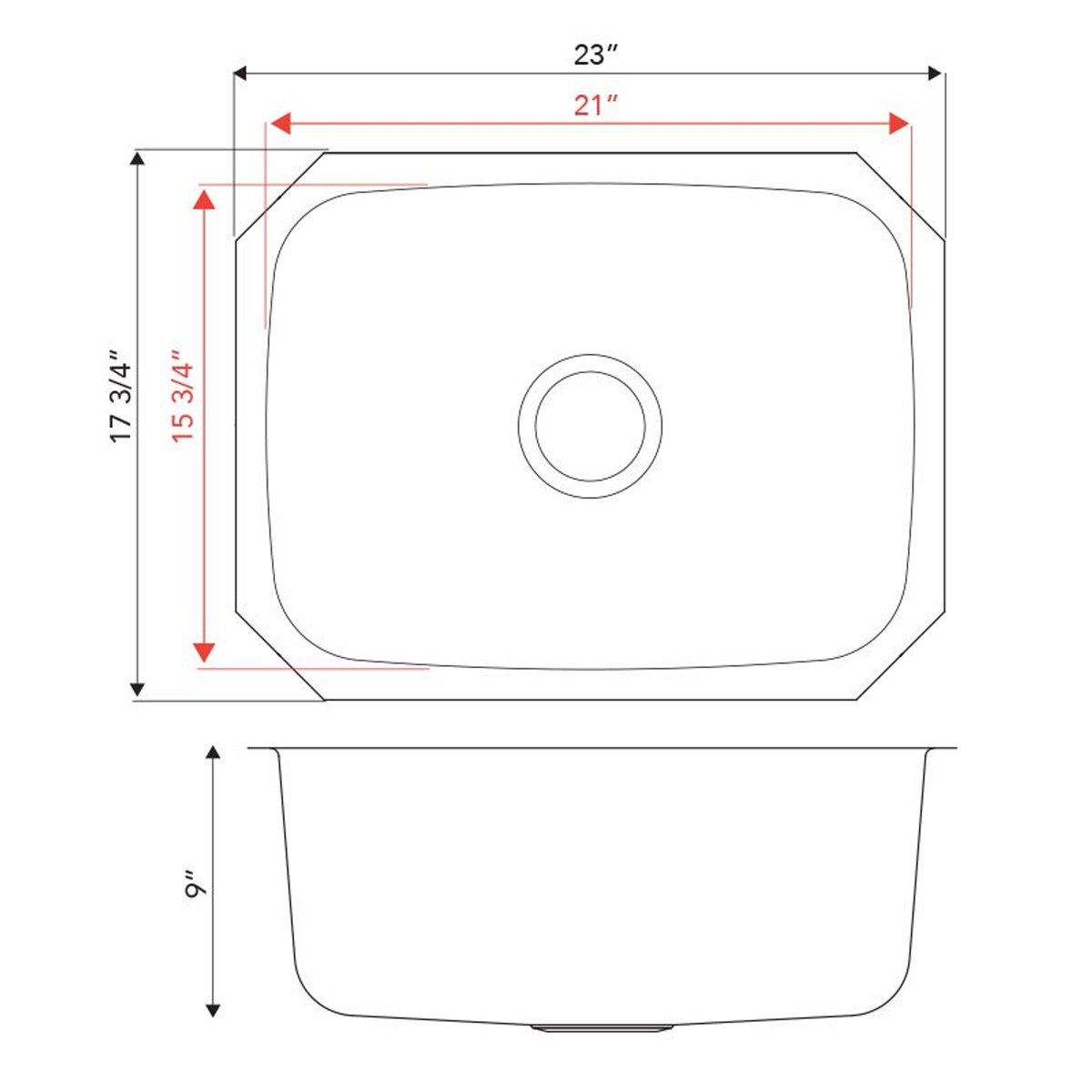 PL-VS2318 Stainless Steel Sink