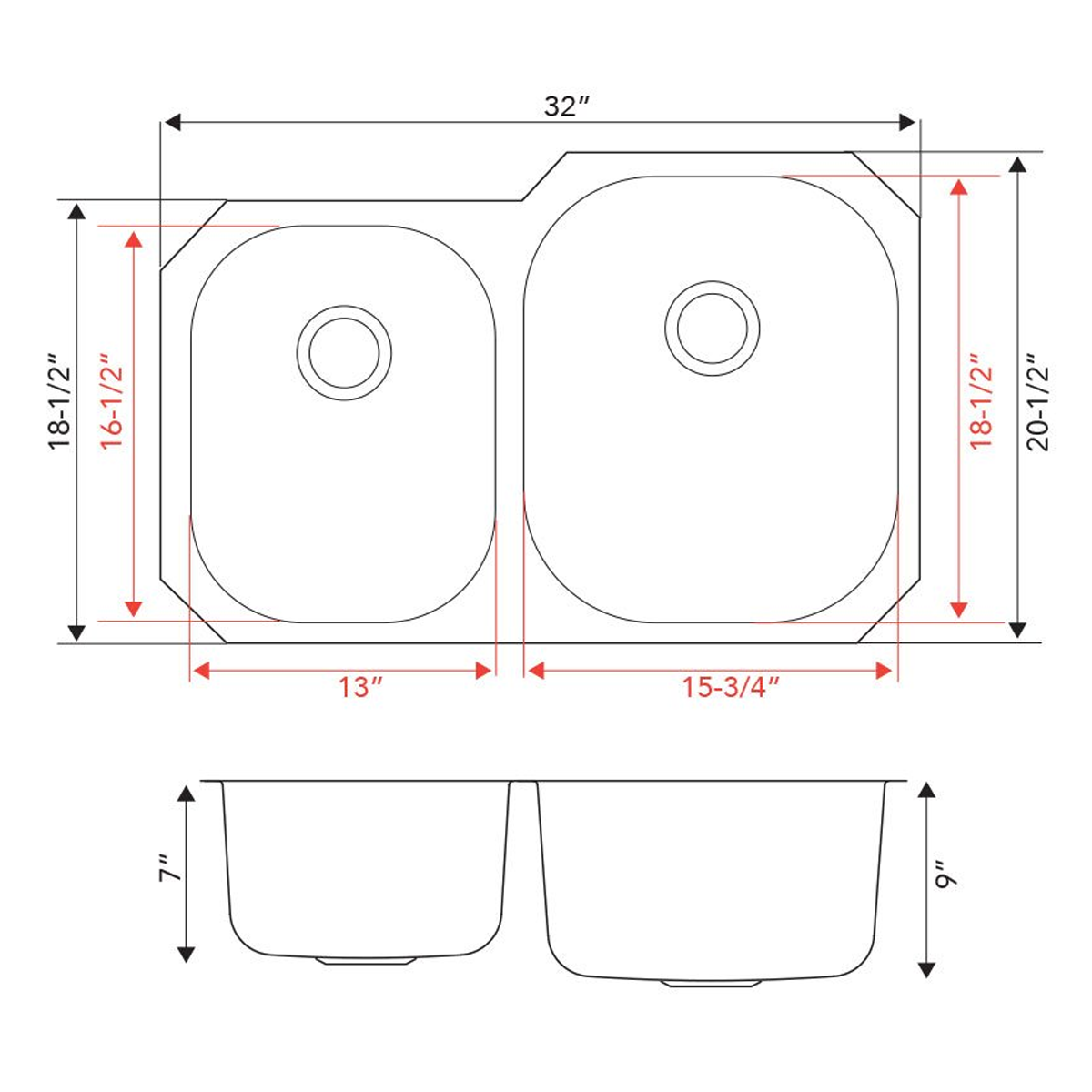 PL-VS4060 Stainless Steel Sink