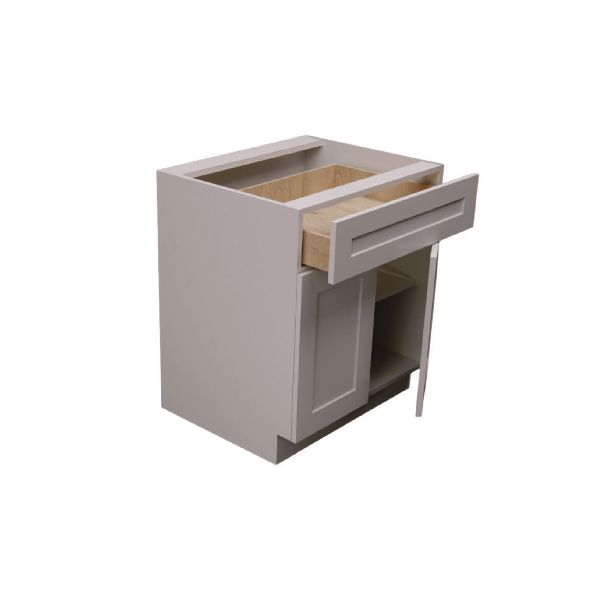 Lavender Gray Single Shaker Base Double Door