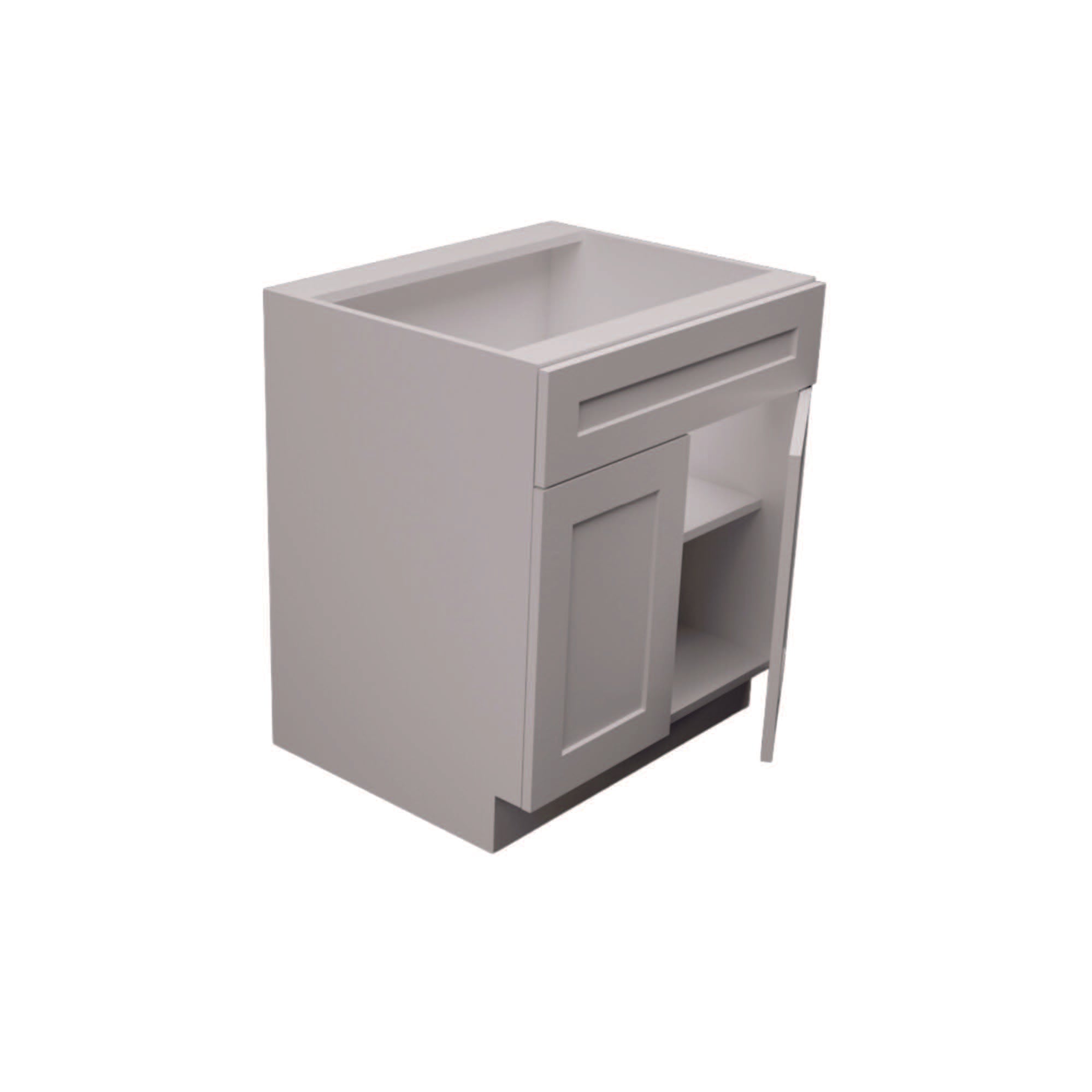 Lavender Single Shaker Vanity Sink Base Double Door